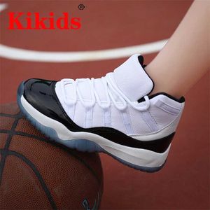 Kikids Boys Basket Skor Högkvalitativa Non-Slip Kids Sneakers Soft Sole Kid Sportskor Utomhus Trainer Kid Basketskor 211022