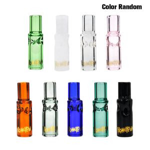 HONEYPUFF Glass Filter Cones Holder Reusable Round Head Mouth Filter Tips 5pcs