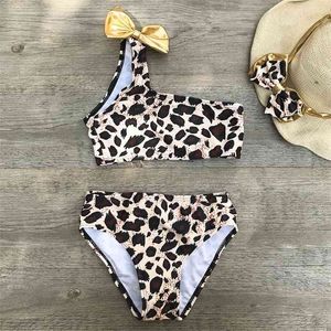 2~8 Years Kids Girls Bikini Summer Swimwear Swimsuit Print Children Bikinis Biquini Infantil Bathing Suit 210625