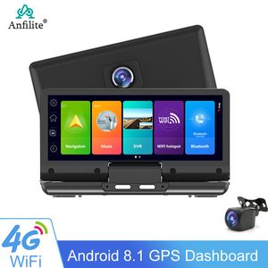 Android 4G 6.86 '' Adas Car DVR Dash Cam 2 + 16G FHD 1080P Просмотр двойной линзы Автоматическая запись DVRS WiFi GPS задняя камера