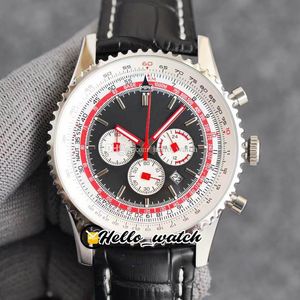 43mm B1 TWA Special Edition Watches AB01211B1B1X2 AB01211 Quartz Chronograph Mens Watch White Inner Black Dial Leather Strap Hello_Watch A100 (2)