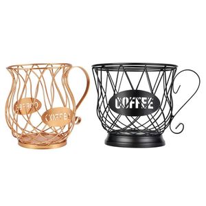 Coffee Universal Storage Basket Cup Cupe Vintage POD Organizer Black for Home Cafe El Baskets