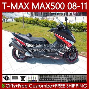 Стоковаяцветный комплект кузова для Yamaha Tmax Max 500 XP500 MAX-500 T 2009 2009 2011 2011 Bodys 107No.68 TMAX-500 TMAX500 T-MAX500 08-11 MAX500 08 09 10 11 OEM MOTO FACKING