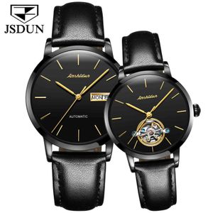 Wholesale top couple watch resale online - JSDUN New Men s Couple Set Top Brand Luxury Ladies Clock Mechanical Sports Men And Women Waterproof Watch