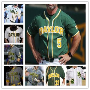 Custom College Baseball Baylor Bu Jerseys Andy Thomas Owen Jared McKenzie Will Rigney Jimmy Winston Blake Helton Cardoza-Oquendo Kyle Nevin Chase Wehsener 4xl