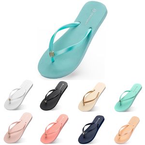 نساء النعال أزياء Flip Flip Flops Beach Hotel Indoor Clipper Triple Black Rust Rink White Lemon Green Grey Grey Womens Shoes Fourteen