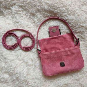 NXY Evening Bags Pink Magic Stick Bag Mini Portable Messenger Women's Vintage Armpit 220211