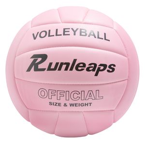 Wholesale volleyball balls resale online - Pink Beach Volleyball Ball Official Size Soft PU Sports Indoor Outdoor Gym Training Match Women Children Students