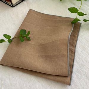 Masa Peçete 12 PCS% 100 Keten Peçeteler 36x43cm Yıkanmış Düz Kumaş Çay Öğle Yemeği Yumuşak Pamuk Placemat Serviette DE298H