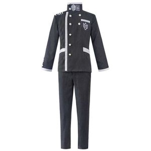 Dangan Ronpa Shuichi Saihara Cosplay Siyah Kostüm Danganronpa V3 Şapka En Pantolon Kısa Peruk Cadılar Bayramı Elbise Okul Üniforma Erkekler Y0913