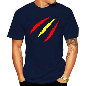 T-shirts 2021 Mode T-shirts Jag är Spanien Spanien Flag Army (24 48h) O-Neck 100% Bomull