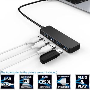 Yüksek Hızlı USB Hub Bilgisayar Adaptörü 4 Port Çoklu USB 2.0 Splitter Uzatma Kablosu PC Dizüstü Fare Klavye Aksesuarları