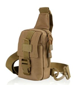 Casual Tactical Army Cs Bröstkassar Outdoor Crossbody Single Shoulder Sling Bag för bergsklättring Jakt Resa Camouflage Sports Handväska