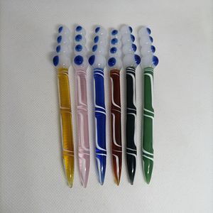 DHL 5.3inch Długość Wax Dabber Narzędzie Szkło Dab Nails Rura Palenie Suche Zioła Tobackie Rzeźba Sticks Platform Dla Water Bong Banger