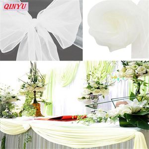 Wedding Decoration cmx10m Tulle Roll Fabric Spool Curtains Decor Tutu Dress Silk Organza DIY Party Supplies zsh015 Decorative Flowers