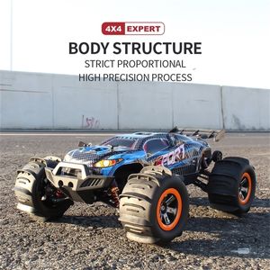 1:10 スケール 2.4 グラム RC カー高速リモートコントロールオフロード車 4WD 70km/h ブラシレストラック電気自動車モデルのおもちゃ子供ギフト 220218