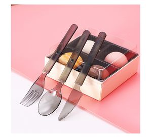 Kids Plastic Fruits Fork spoon Vegetable Tools Tableware Home Decoration Accessories Forks Spoons Set Bento Picks Cute WLL764