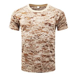 Koszulki biegowe Szybki suchy kamuflaż T-shirt rajstopy fitness Army taktyczne Jersey T Shirt Tops Męska odzież sportowa