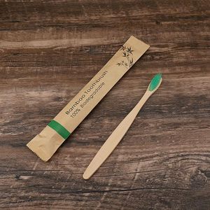 Toilet Fornecedor Eco Friendly Toothbrush Bambu Toothbrushes Resounable Portátil Adulto De Madeira Escova De Dente Macia Para Home Travel Hotel