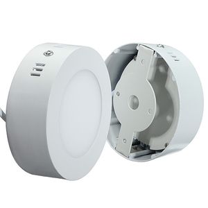 6W 12W 18W Runde LED-Panel Lichtoberfläche montierte Downlight-Beleuchtungs-LEDs-Decke nach unten AC85-265V + -Treiber