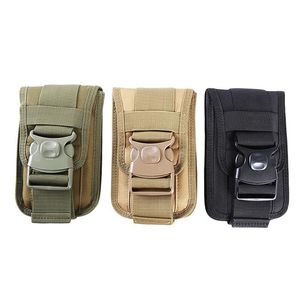 Outdoor Bags Tactical Double-layer Phone Pouch Bag Molle Mobile Money Tools Belt Military Hunting Fanny Waist