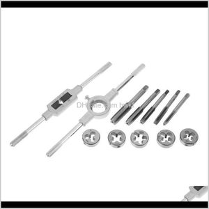 Другие запасные части Промышленные поставки MRO Office School Business Industrial12pcs Metric Tap Dies Set NC Plugs Углеродные стальные винтовые краны