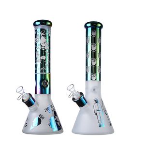 Heady Game Becherglas Bong Wasserpfeifen gerades Rohr Wasserpfeifen mit Eis-Prise Öl-Dab-Rigs 18-mm-Innengewinde