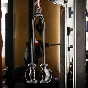 Heavy Duty Nylon Tricep Bicep Rope Back Arm Muscle Training Rope Pulley Cable Machine Attachments Fitness Pull Down Hand Grip 211231