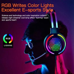 Cuffie luminose Cuffie da gioco cablate stereo 4D Cuffie con audio surround 7.1 Microfono USB Luce RGB respiratoria per cuffie da gioco per PC G12