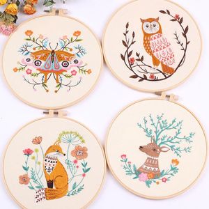 Other Arts and Crafts Creative Embroidery DIY Materiaal Pakket Beginner Semi-afgewerkte product Kit Dieren Butterfly Cross Stitch