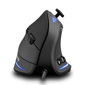 Mouse de jogo com fio Mouse Vertical Ratos ópticos 11 botões 10000dpi RGB Cinto de luz para Mac PC computador portátil