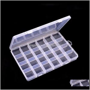 Storage Bottles Jars Caja Alenamiento De Joyer￭a Ajustable Organizador Artesanal Cuentas Varias Rejillas Pl￡stico Transparente Port￡ti Ap7Lo