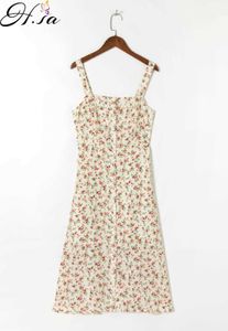 HSA европейский и американский летний ветер женская маленькая цветочная грудь подвесшее платье 407 210716