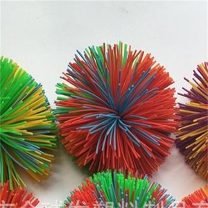 Ny anti-stress 6cm / 9cm Rainbow Fidget Sensory Koosh Ball Baby Funny Stretchy Ball Stress Relief Kids Autism Specialbehov 2093 Q2