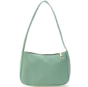 Fashion womens totes bag outdoor leisure shoulder bags pure color trendy underarm mini PU high quality lady handbag