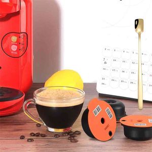 Produza Cápsulas de café recarregáveis ​​Eco-amigável compatível com -1 Máquina -0 Café Pod Maker Crema Atacado 210712