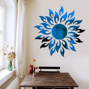 Naklejki ścienne Lustro Akrylowe Naklejki DIY Naklejki Art Living Lustro Room Party Decoration Lustro Wall Sun Paintin CCF7454