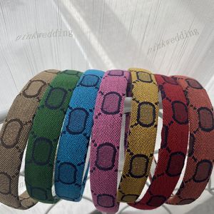 Colorful Thin Headbands Plaid Pattern Headdress Fashion Design Sponge Hairs Hoop Women Casual Hair Jewelry