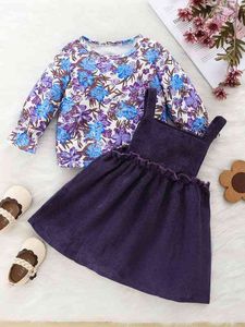 Baby Floral Print Fland Flek Tee Frild Genery Pressing она