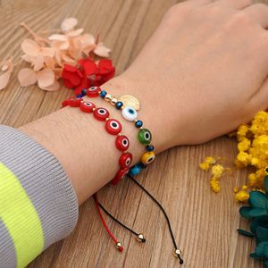 Vintage Türk Nazar Charm Bilezik Çift Boncuk Sikke Kolye Bilezikler Pulseras Ayarlanabilir Şanslı Bileklik Bohemian Dostluk Retro Takı Aksesuarları Hediye