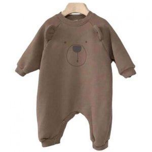 Newborn Rompers Baby Boys Cartoon Romper Infant Kids Baby Girls Cotton Clothes Long Sleeve Play Suit Jumpsuit Aged 0-24months 210413