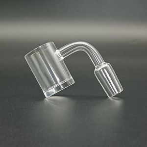 DHL 흡연 14mm 남성 XL od 25mm 쿼츠 Banger 4mm 두꺼운 돔없는 손톱 90도 뱅글 DAB 굴착기 용 평면 투명 조인트