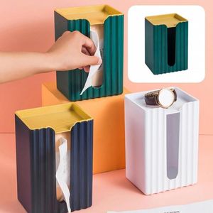 Tissue Boxes & Napkins Paper Holder Sturdy Case 3 Colors Decorative Innovative Smooth Wall Mountable Napkin Box