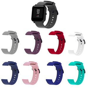 20mm Strap For Samsung Galaxy watch Active2 Gear S3 42mm Wristband Huami Amazfit bip Silicone Bracelet HuaWei watchband band