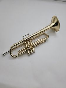 MARGEWATE B Flat Trumpet Brass Plated Phosphor Bronze Material Professional Musical Instrument With Case Golves Accessories