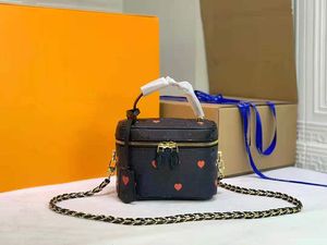 化粧品の袋の女性の贅沢なデザイナーのデザイナーはハンドバッグボックスファッションメイクパックキャンバス革財布トートバッグカラフルなスレタンとフラワープリントM57482 / 57458