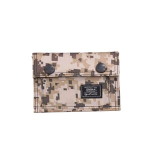 Plånböcker Män bomullskläder plånbok kamouflagemönster tryckt bärbar kort förändringsväska för khaki/kaffe/blå/grön/svart