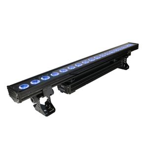 18 * 18 W RGBWA UV 6in1 Kablosuz Pil LED'leri Açık Su Geçirmez Duvar Yıkama DJ Bar Show Düğün Aydınlatma Armatürü