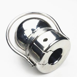 6 Storlekar Metal Cockrings Penis Casing Sleeves Ring Scrotum Bondage Pendant Ball Stretcher Vuxen Sexleksaker för män BB2-91