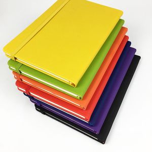 Forniture di cancelleria per diario per notebook Quaderni per diario di carta spessa a prova di inchiostro con copertina rigida con fasciatura elastica retrò